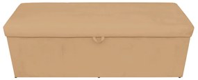 Kit Calçadeira e Painel Clean 100 cm Suede D'Rossi - Caramelo Sisal
