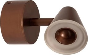 Arandela Led Metal Aluminio 5W 3000K Flora - CAFÉ