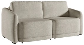 Sofá Cama Modulado Retrátil e Reclinável Decorativo Varsóvia 176cm Bouclê Bege G33 - Gran Belo
