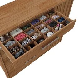 Cômoda 4 Gavetas e 1 Porta Ripada Pallas C01 Buriti/Fendi - Mpozenato