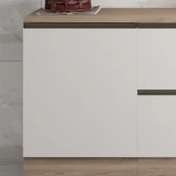 Balcão de Cozinha 58cm 1 Porta Grace Carvalho Oak/Off White Z44 - Mpoz