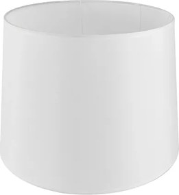 Cupula Para Abajur Tecido Branco Boca Larga 38Cm
