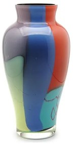 Vaso 51 MS Lascas Coloridas Murano Cristais Cadoro