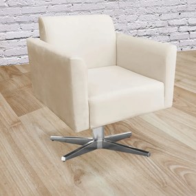 POLTRONA GIRATORIA MARISA SUEDE BEGE BAS