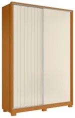 Guarda Roupa Solteiro 160cm Rizatto Flex A02 Off/Cinamomo - Mpozenat