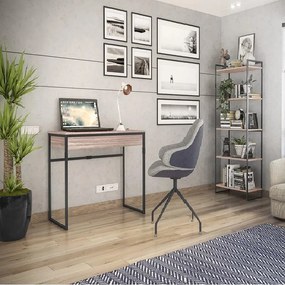 Mesa Escrivaninha para Computador 1 Gaveta Industrial Aço