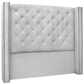 Cabeceira Cama Box King 195 cm Vicenza Linho S04 - D'Rossi - Grigio