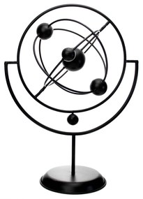 Escultura Decorativa Globo Átomo Molecular 50x38x19,5 Cm - D'Rossi