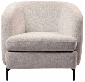 Poltrona Decorativa Salem Pés Metálicos Bouclê Rústico Cinza G92 - Gran Belo