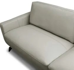Sofá 2 Lugares Para Sala Living 180cm Vults L08 Couro Pérola - Mpozena