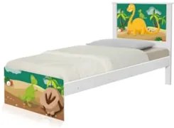 Cama Solteiro Infantil Para Colchão 188x88cm Dinossauro K06 - Mpozenat