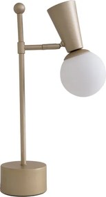 Luminaria De Mesa Vidro Aluminio Sears - DOURADO