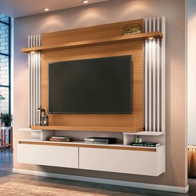 Home Suspenso Decorativo Cosmo para Tv até 55 Pol Cinamomo/Off White G26 - HB Móveis