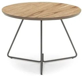 Mesa Lateral Danbi Tampo Cinamomo Base Chocolate Leve 35cm - 77250 Sun House