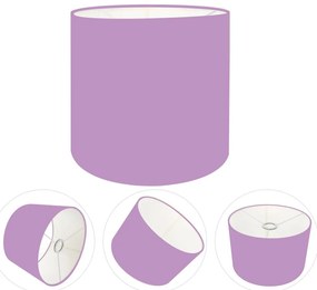Cúpula abajur e luminária cilíndrica vivare cp-8009 Ø25x20cm - bocal europeu
