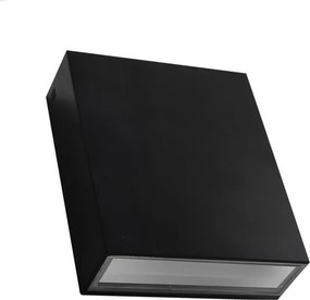 Arandela Led Preto 5w 260lm Ip65 3000k Wall Plus