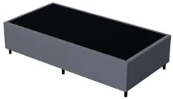 Base para Cama Box Solteiro 88x188cm Hit Z04 Suede Cinza - Mpozenato