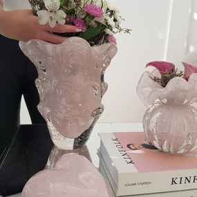 Vaso em Murano Huaraz P  Jade Rosa