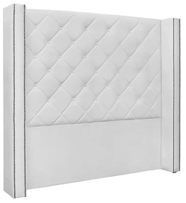 Cabeceira Vicenza Para Cama Box King 195 cm Corino - D'Rossi - Branco