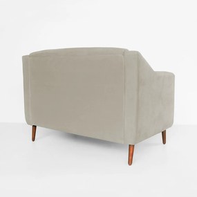 Namoradeira Bruna Pé Palito Suede Bege Promoção Oferta