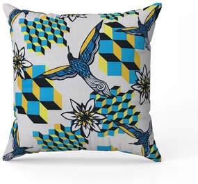 Capa para Almofada Tecido Estampado Beija Flor D23 42x42 cm - D'Rossi