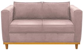 Sofá 2 Lugares Europa Linho Rosê ADJ Decor