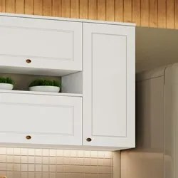 Armário Aéreo 40cm 1 Porta 100% MDF Americana Branco HP - Henn