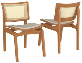 Conjunto 2 Cadeiras de Jantar Blad - Wood Prime VM 44310