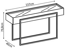 Kit 2 Aparadores para Sala Estar Espelhado Suri Amarula - DJ Móveis