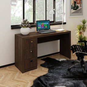 Mesa para Escritório Home Office ME4102 MDP Rústico G69 - Gran Belo