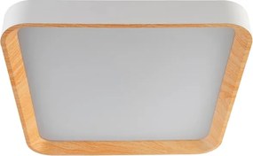 Plafon Led De Sobrepor Quadrado Metal 24w 3000k Eve - BRANCO
