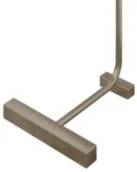 Mesa Lateral Apoio Para Sala Pé Metal Freya Off/Champagne E05 - Mpozen