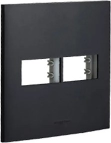 Placa 4X4 2 Modulos Preto Inova Pro Class