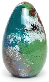 Peso Oval Planeta Terra Murano Cristais Cadoro