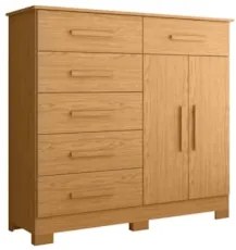 Cômoda Para Quarto 2 Portas 124cm Ester A02 Cinamomo - Mpozenato