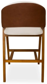 Banqueta Suellen Compose Couríssimo Whisky / Bege