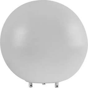 Luminaria De Piso Aluminio Branco 23Cm Ip65 Soleil