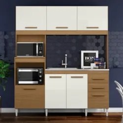 Armário de Cozinha Compacta Com Pia Melian Atacama/Off A15 - Mpozenato