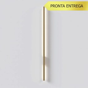 Arandela Vertical Long Slim 02X05X98Cm Led 15W 3000K - Qimporta Ar2522 (PRETO)