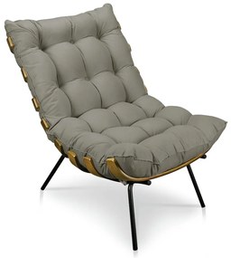 POLTRONA COSTELA SUEDE MARROM RATO DROSS