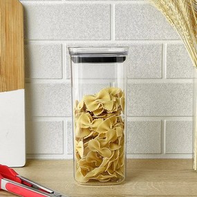 Pote Hermético de Acrílico Quadrado (0,45L - 1L- 1,5L - 2L)