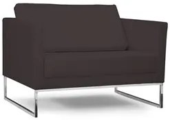 Poltrona Decorativa Maia 106cm C34 Corano Marrom - Domi