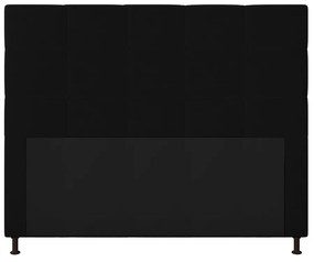 Cabeceira Stambul Para Cama Box Casal 140 cm Corino - D'Rossi - Preto
