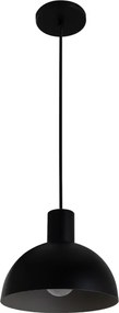 Pendente Aluminio 20Cm Interlux - PRETO / CINZA