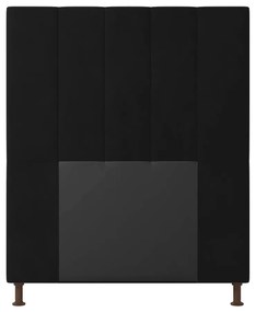 Cabeceira Malibu Para Cama Box Solteiro 90 cm Suede Preto - D'Rossi