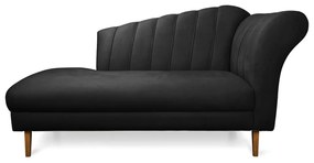 Divã Recife Suede 165 cm Pés Chanfrado Castanho - D'Rossi - Preto