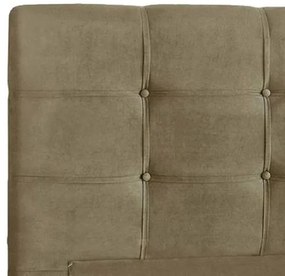 Cabeceira Painel Cama Box Casal 140cm Ana Luísa Suede Marrom - Sheep Estofados - Marrom