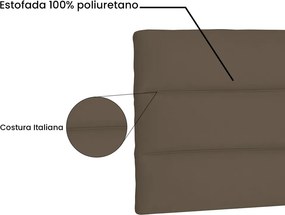 Painel La Italiana Para Cama Box Queen 160 cm Suede S04 - D'Rossi - Caramelo