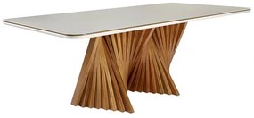 Mesa de Jantar com Vidro 200x110 cm Salitre - DT 55280