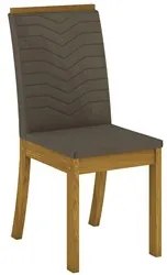 Kit 4 Cadeiras Estofadas para Sala de Jantar Isa Nature/Bege - Henn